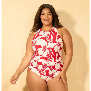 Women's High Neck One Piece Swimsuit - Shade & Shore™ Multi 18